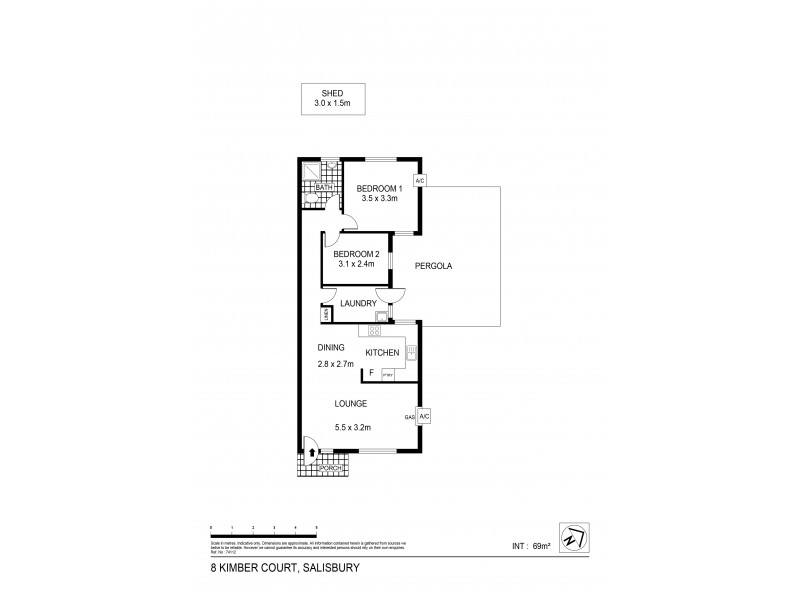 8 Kimber Court, Salisbury SA 5108 Floorplan