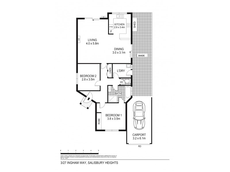 3/27 Ingham Way, Salisbury Heights SA 5109 Floorplan