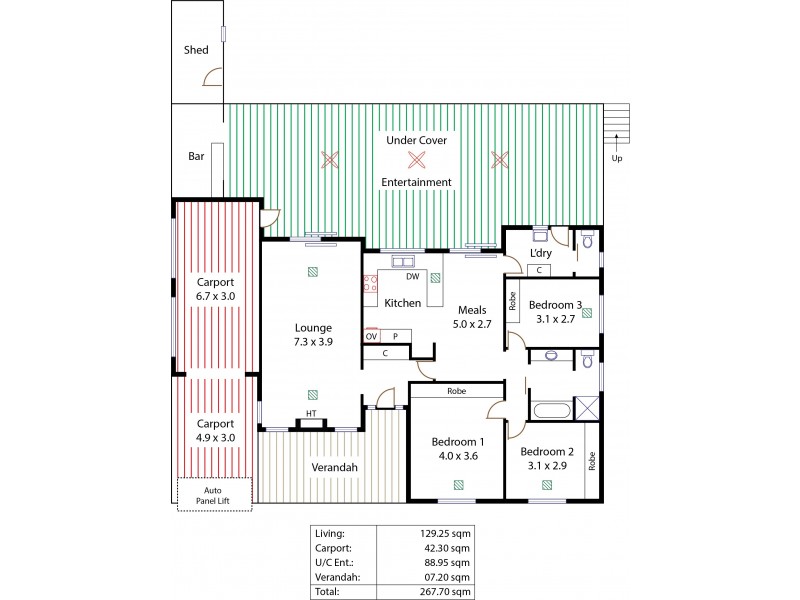 36 Christine Avenue, Hillbank SA 5112 Floorplan