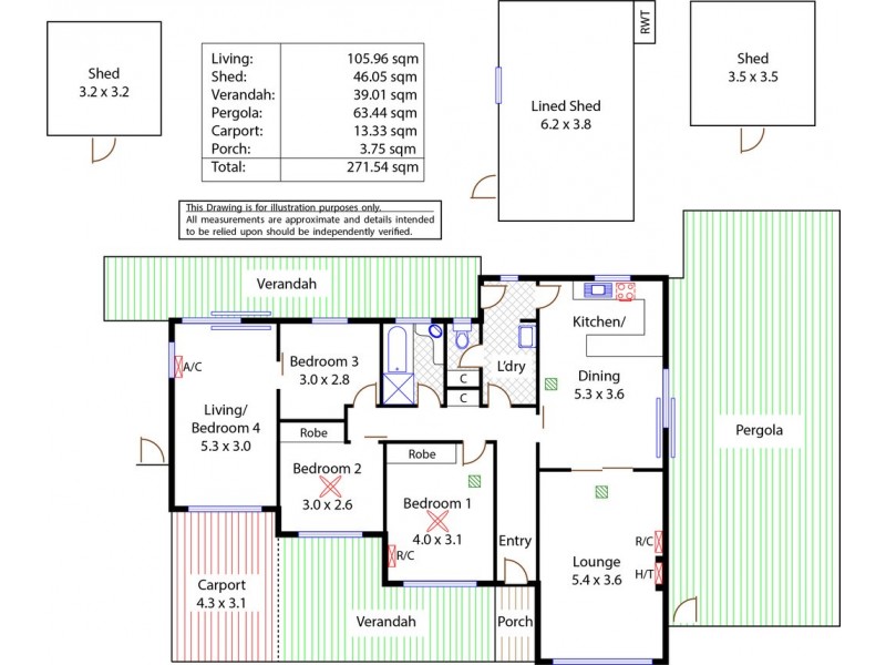 2 Granville Street, Semaphore Park SA 5019 Floorplan