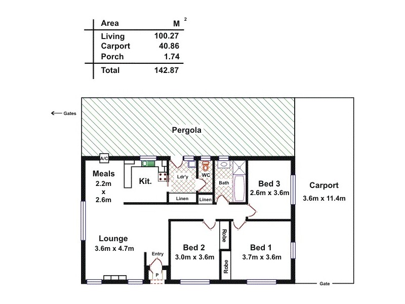 32 Taunton Avenue, Salisbury SA 5108 Floorplan