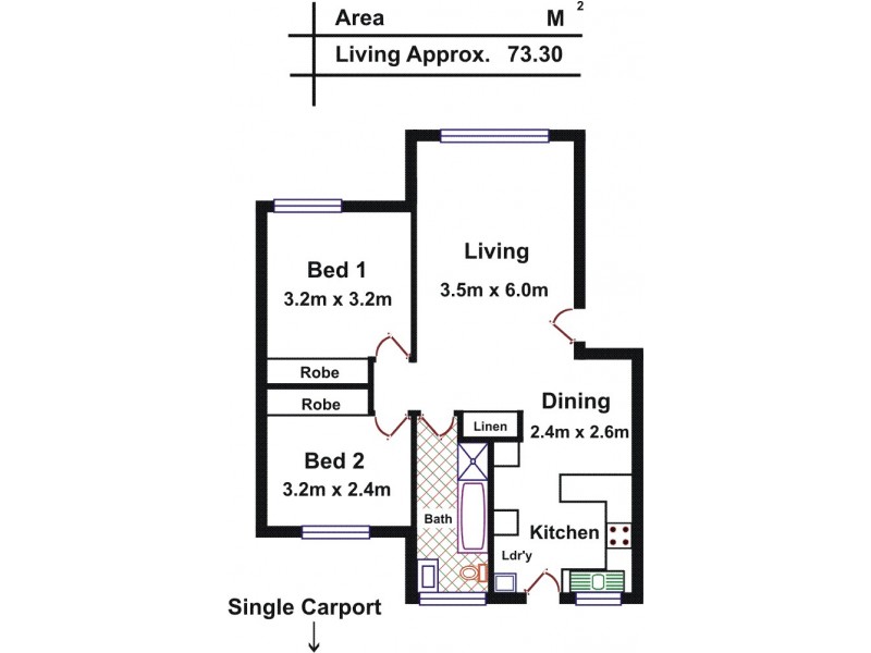 6/41 Burton Road, Salisbury SA 5108 Floorplan