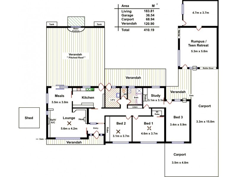 2 Wiggins Avenue, Salisbury SA 5108 Floorplan