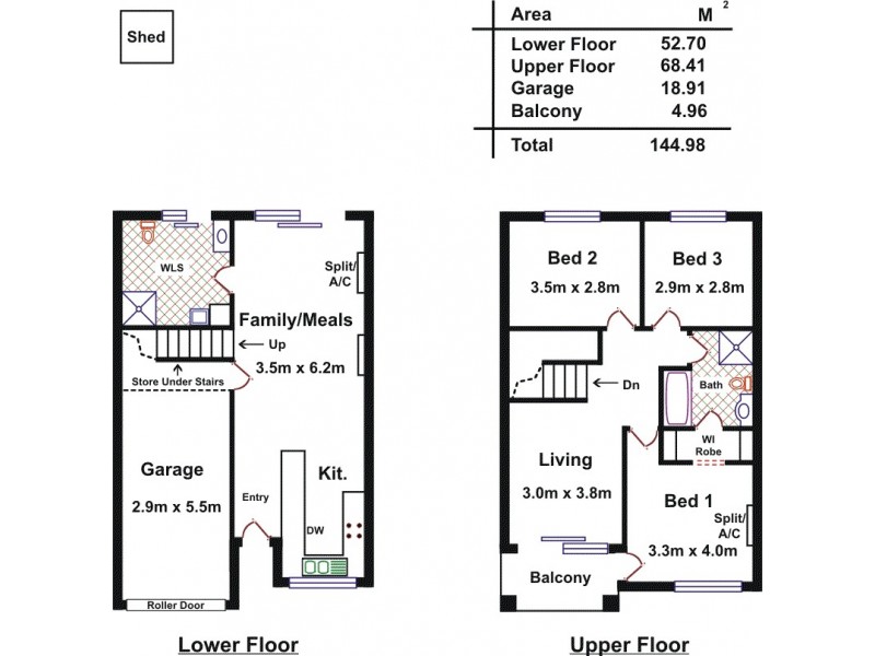 18/14 Bradbury Street, Parafield Gardens SA 5107 Floorplan