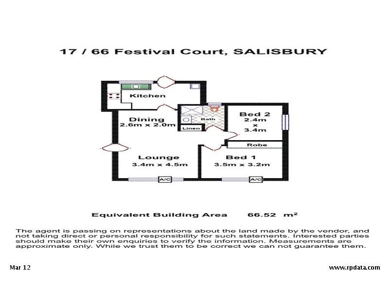 17/66 Festival Court, Salisbury SA 5108 Floorplan