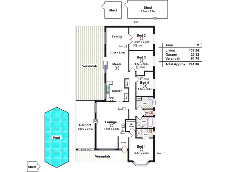 6 Waratah Drive, Blakeview SA 5114 Floorplan