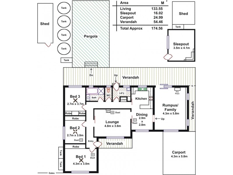 97 Northbri Avenue, Salisbury East SA 5109 Floorplan