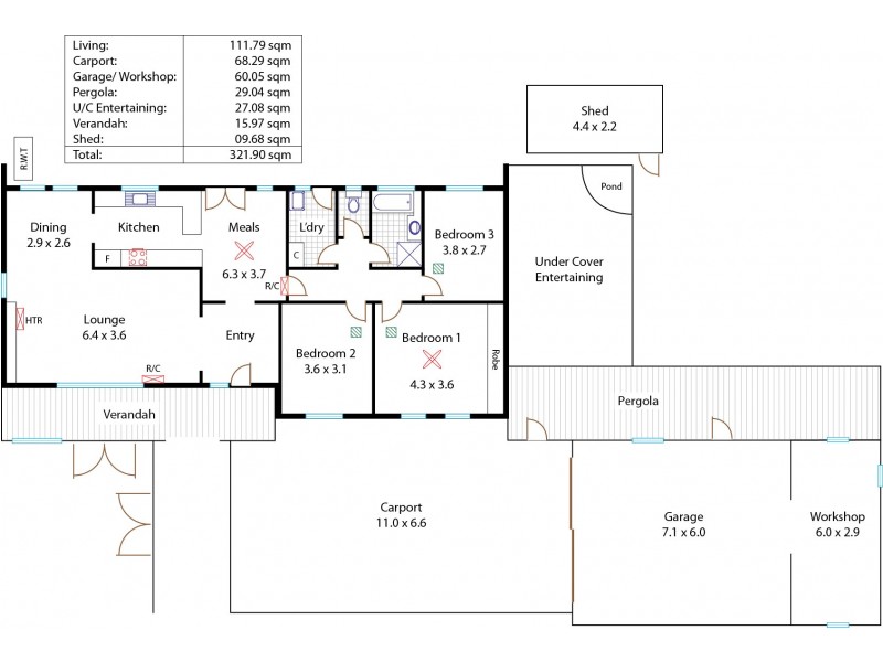 17 Edward Crescent, Evanston Park SA 5116 Floorplan