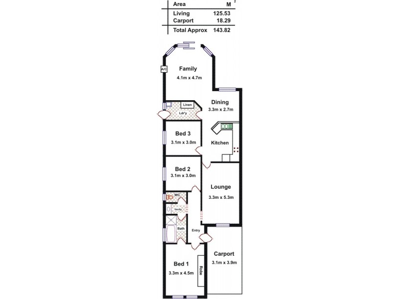 8 Satinwood Close, Greenwith SA 5125 Floorplan