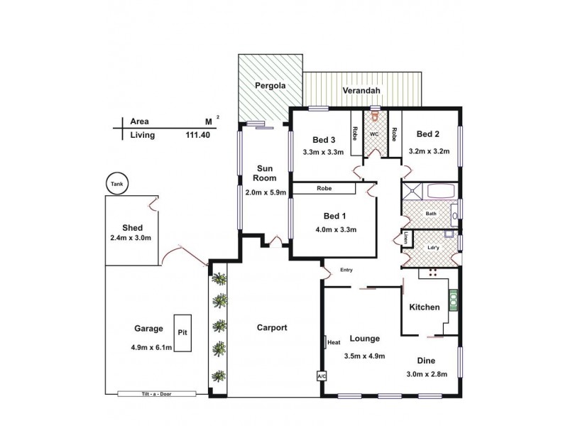 36 The Strand, Brahma Lodge SA 5109 Floorplan