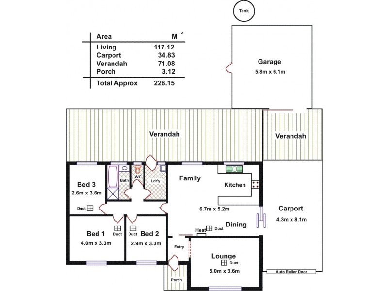 1 Pearson Street, Parafield Gardens SA 5107 Floorplan