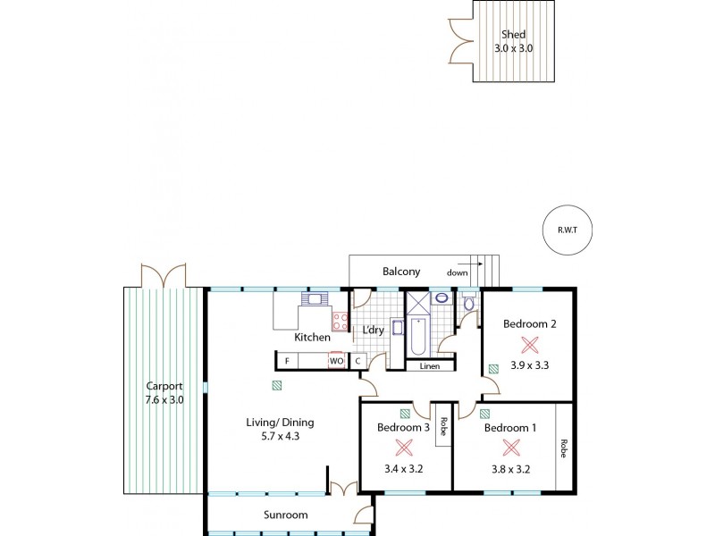 14 Launceston Avenue, Banksia Park SA 5091 Floorplan
