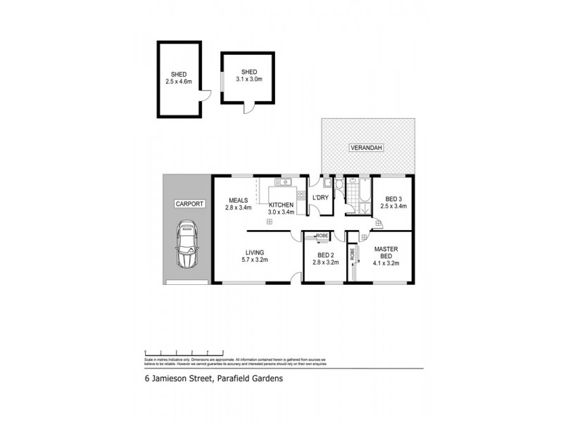 6 Jamison Street, Parafield Gardens SA 5107 Floorplan