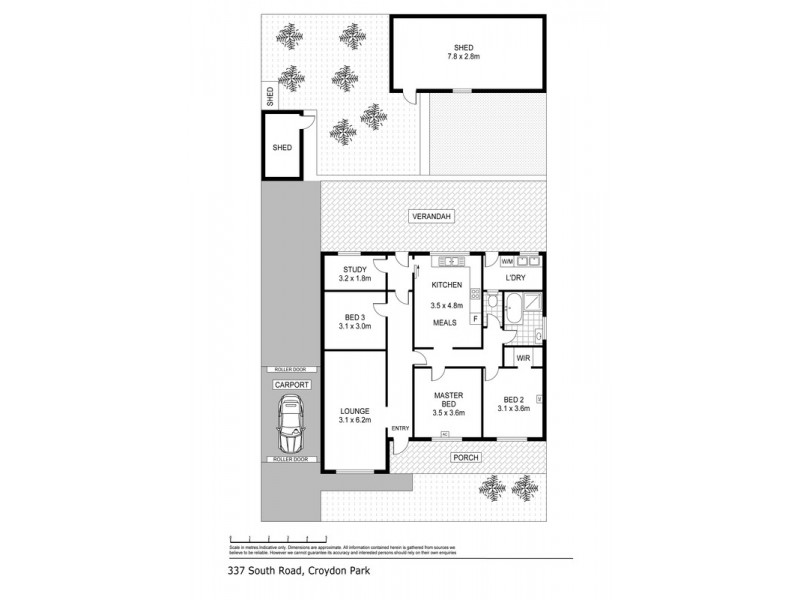 337 South Road, Croydon Park SA 5008 Floorplan
