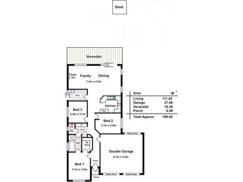 45 Castle Drive, Burton SA 5110 Floorplan