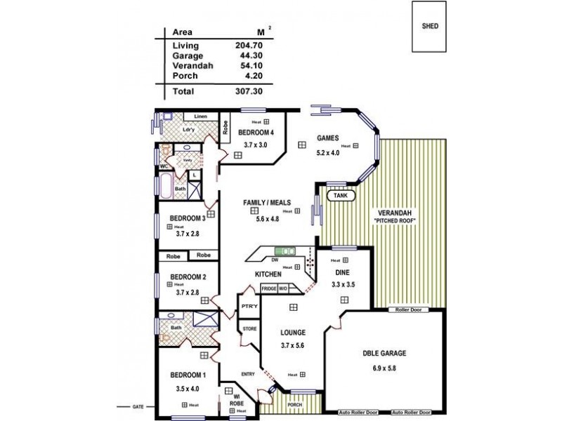 4 Emu Court, Paralowie SA 5108 Floorplan