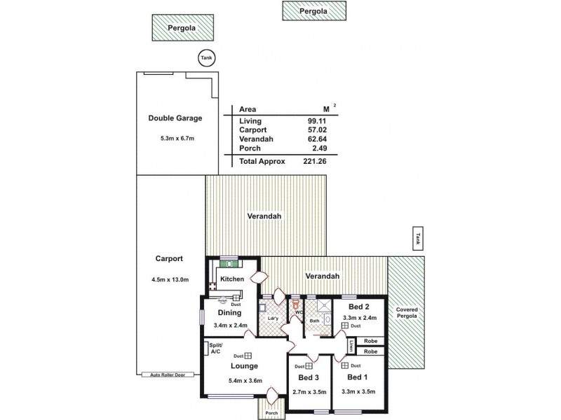20 Sheringa Avenue, Ingle Farm SA 5098 Floorplan