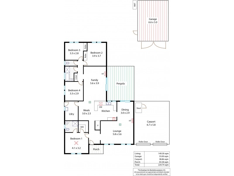 17 Dotterel Court, Wynn Vale SA 5127 Floorplan