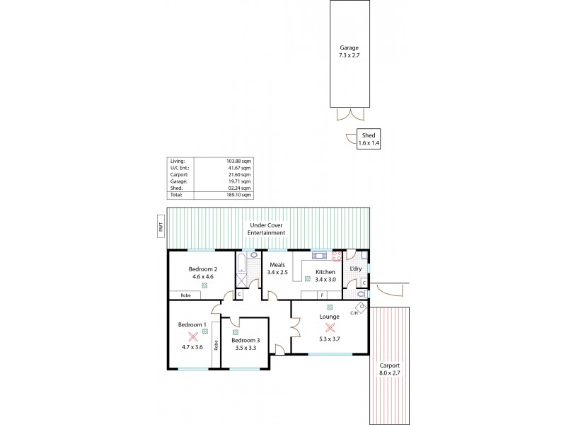 16 Shirley Avenue, Parafield Gardens SA 5107 Floorplan