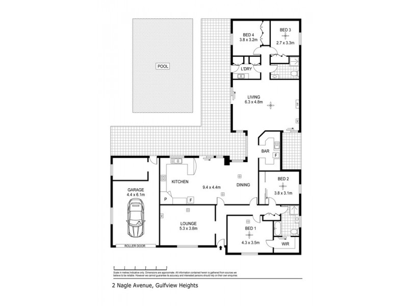 2 Nagle Avenue, Gulfview Heights SA 5096 Floorplan