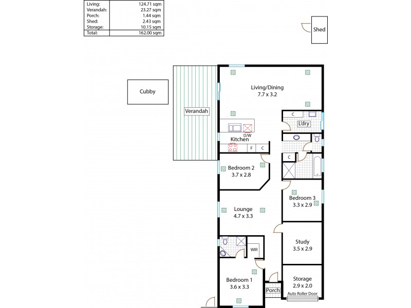 3A Annalisa Court, Gulfview Heights SA 5096 Floorplan