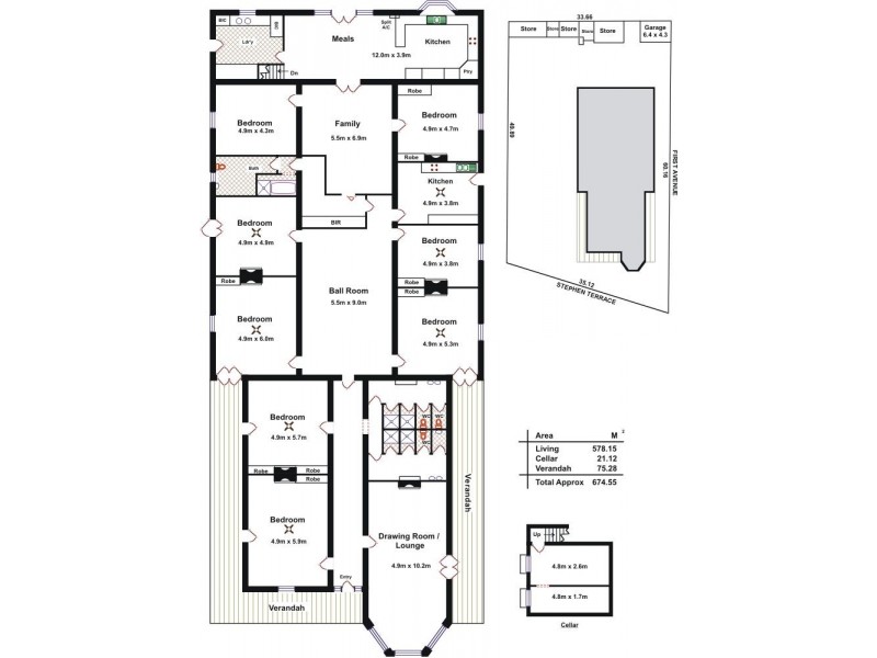 12 Stephen Terrace, St Peters SA 5069 Floorplan