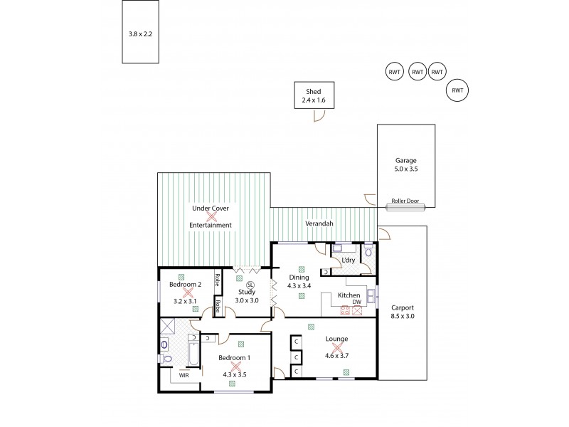 15 Elliott Avenue, Gulfview Heights SA 5096 Floorplan
