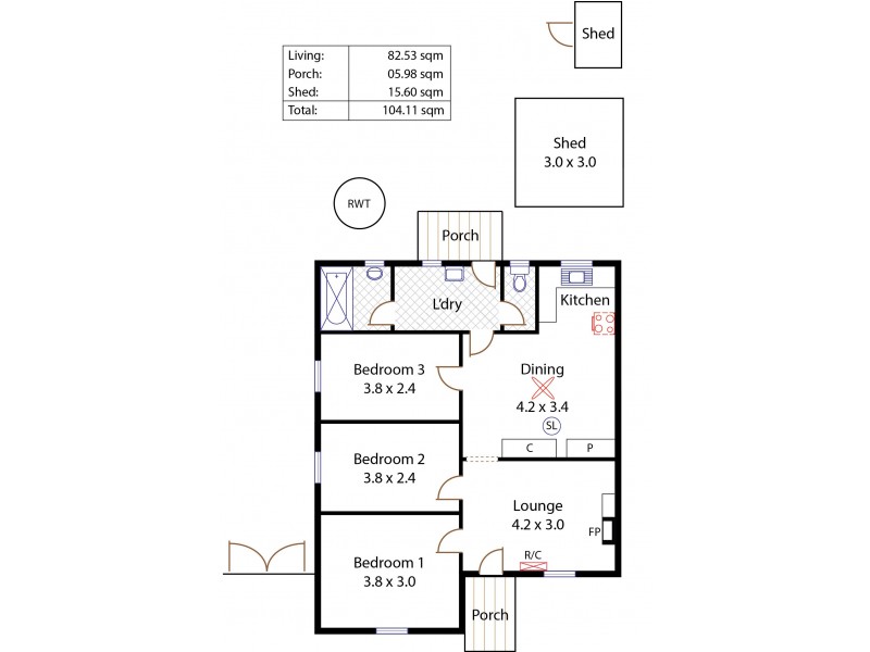 48 Mahood Street, Elizabeth Grove SA 5112 Floorplan