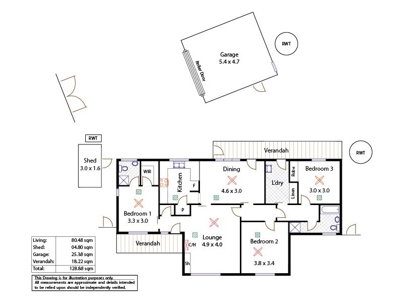 31 Rosemary Avenue, Parafield Gardens SA 5107 Floorplan