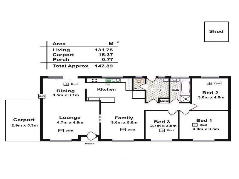17 Grant Avenue, Salisbury Downs SA 5108 Floorplan