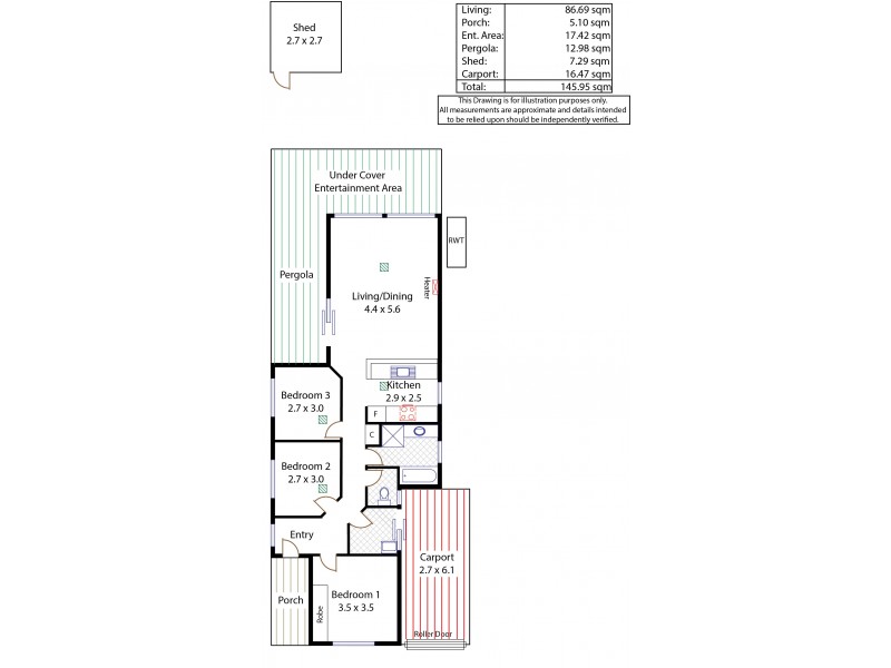 2 McInerney Court, Andrews Farm SA 5114 Floorplan