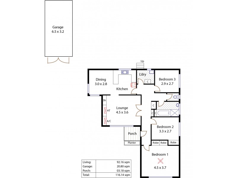 20 Bolton Road, Para Hills SA 5096 Floorplan
