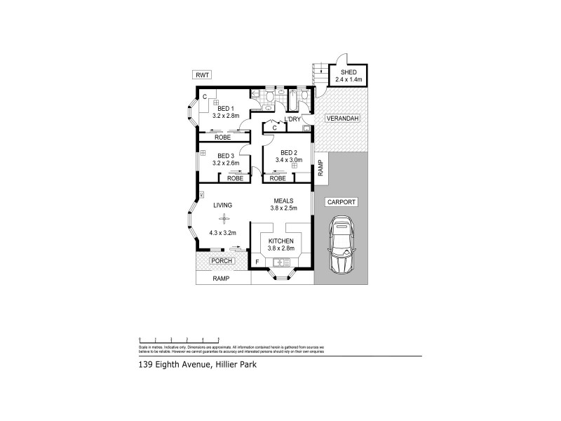 Site 139 Eighth Avenue, Hillier SA 5116 Floorplan