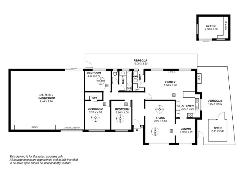 1 Hasse Court, Parafield Gardens SA 5107 Floorplan