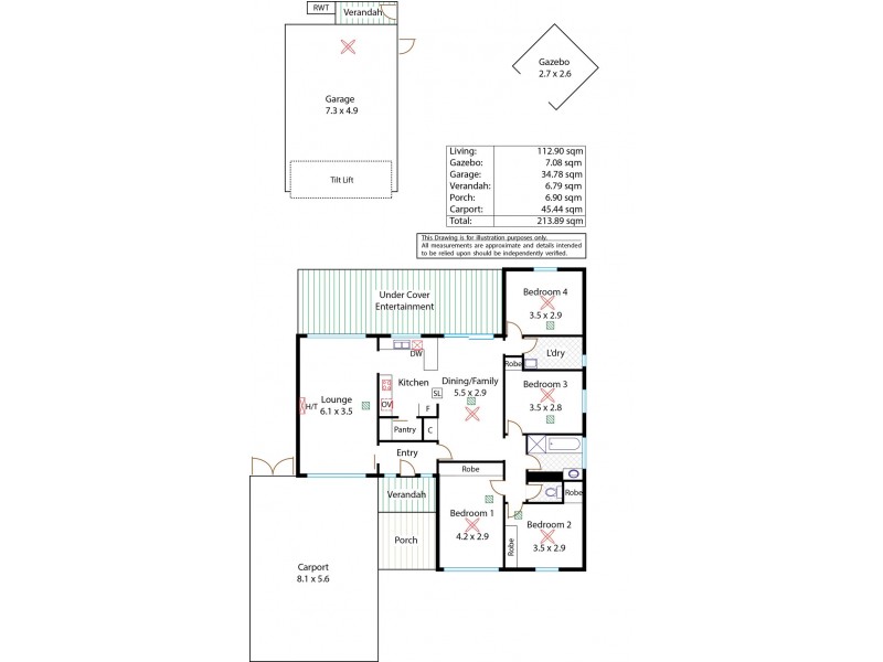 28 Dansie Crescent, Brahma Lodge SA 5109 Floorplan