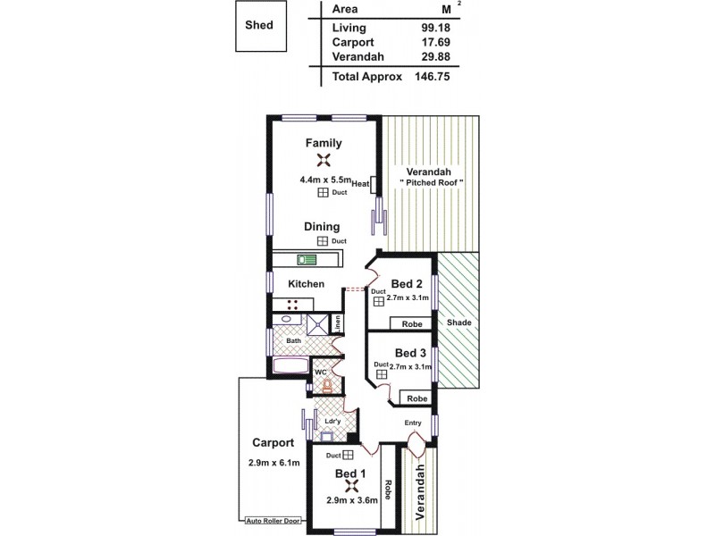 6 Judith Court, Hillbank SA 5112 Floorplan