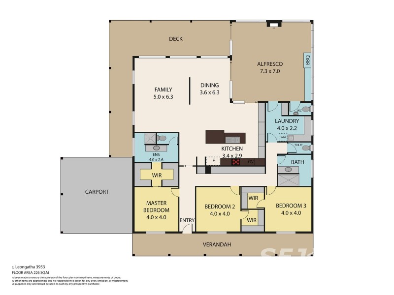43 Carr Avenue, Leongatha VIC 3953 Floorplan