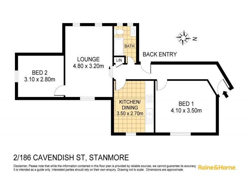 2/186 Cavendish Street, Stanmore NSW 2048 Floorplan