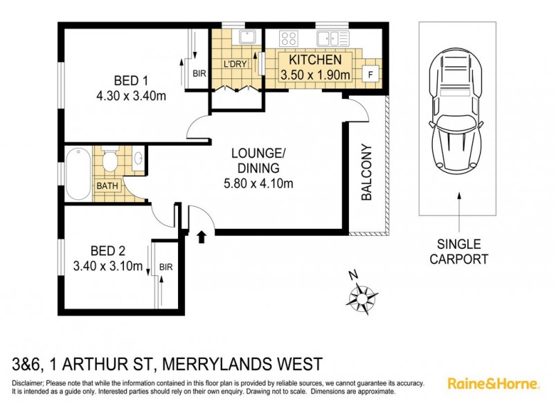 6/1 Arthur Street, Merrylands West NSW 2160 Floorplan