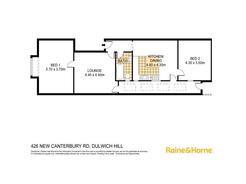 1/426 New Canterbury Road, Dulwich Hill NSW 2203 Floorplan