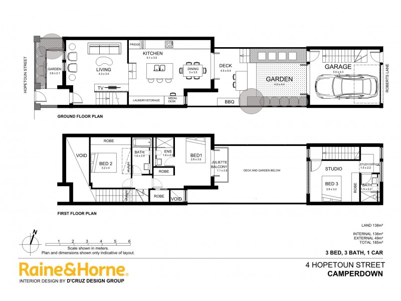 Lot 1, 2 and 3 of 2 – 4 Hopetoun Street, Camperdown NSW 2050 Floorplan