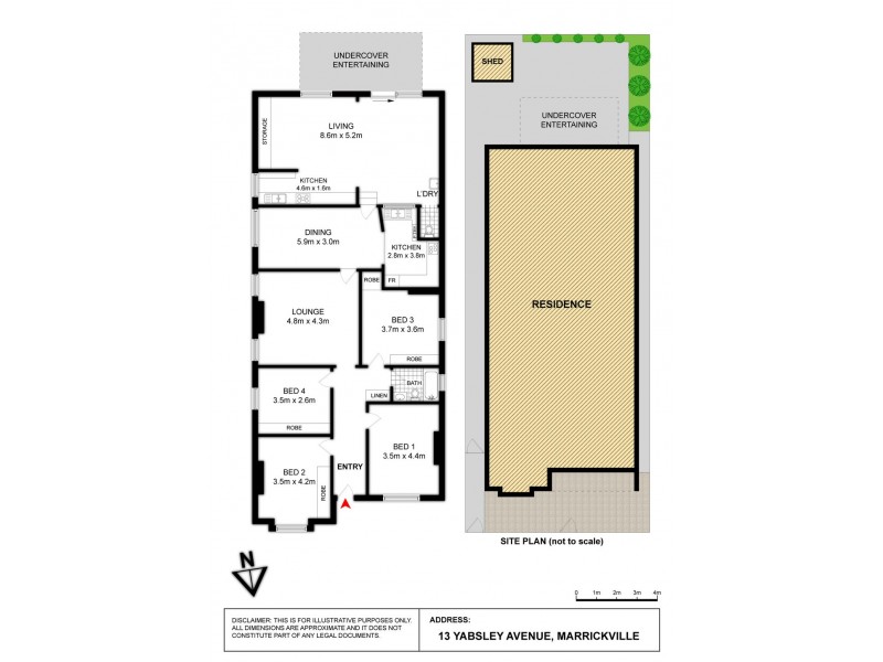 13 Yabsley Avenue, Marrickville NSW 2204 Floorplan