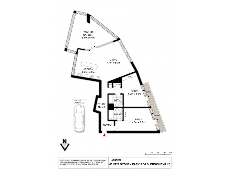 601/221 Sydney Park Road, Erskineville NSW 2043 Floorplan