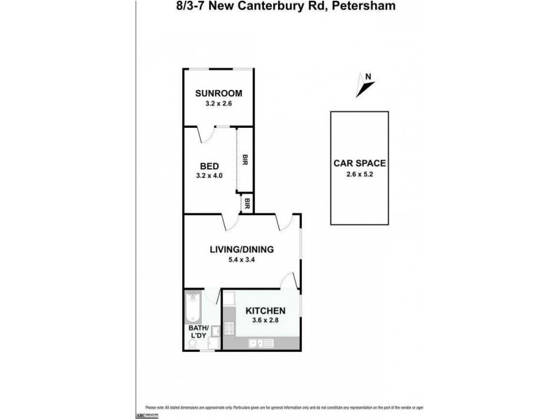8/3 New Canterbury Road, Petersham NSW 2049 Floorplan