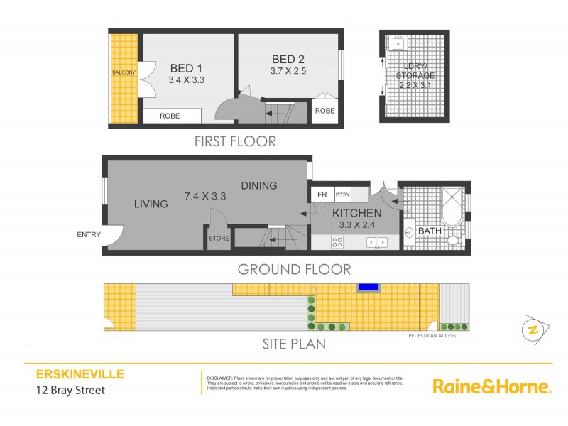 12 Bray Street, Erskineville NSW 2043 Floorplan