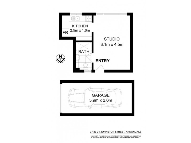 44/29-31 Johnston Street, Annandale NSW 2038 Floorplan