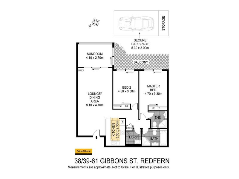 38/39-61 Gibbons Street, Redfern NSW 2016 Floorplan