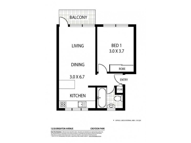 3/20 BRIGHTON AVENUE, Croydon Park NSW 2133