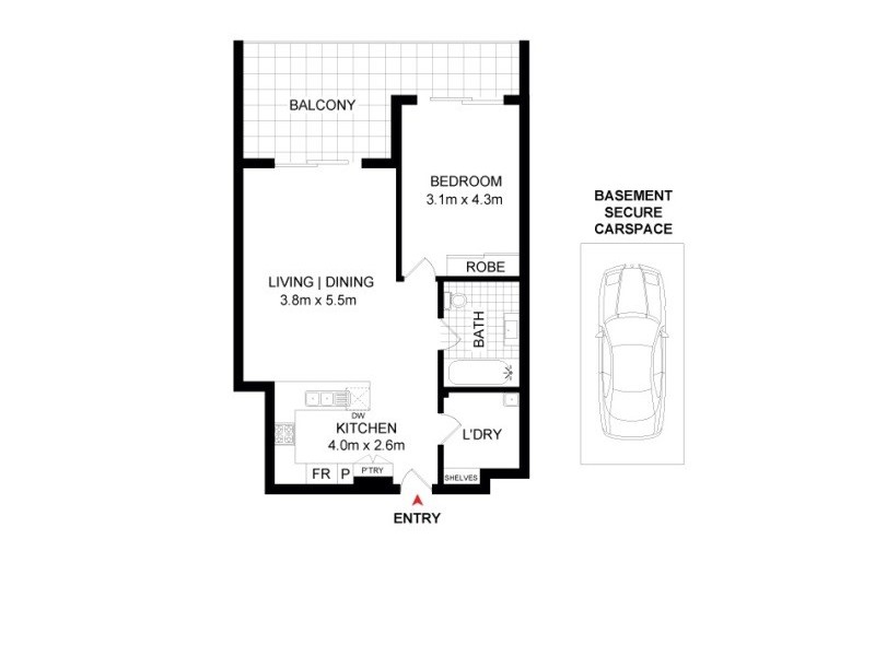 9/13-19 Princes Highway, Kogarah NSW 2217 Floorplan