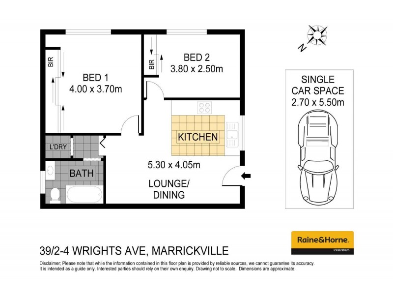 39/2-4 Wrights Avenue, Marrickville NSW 2204 Floorplan